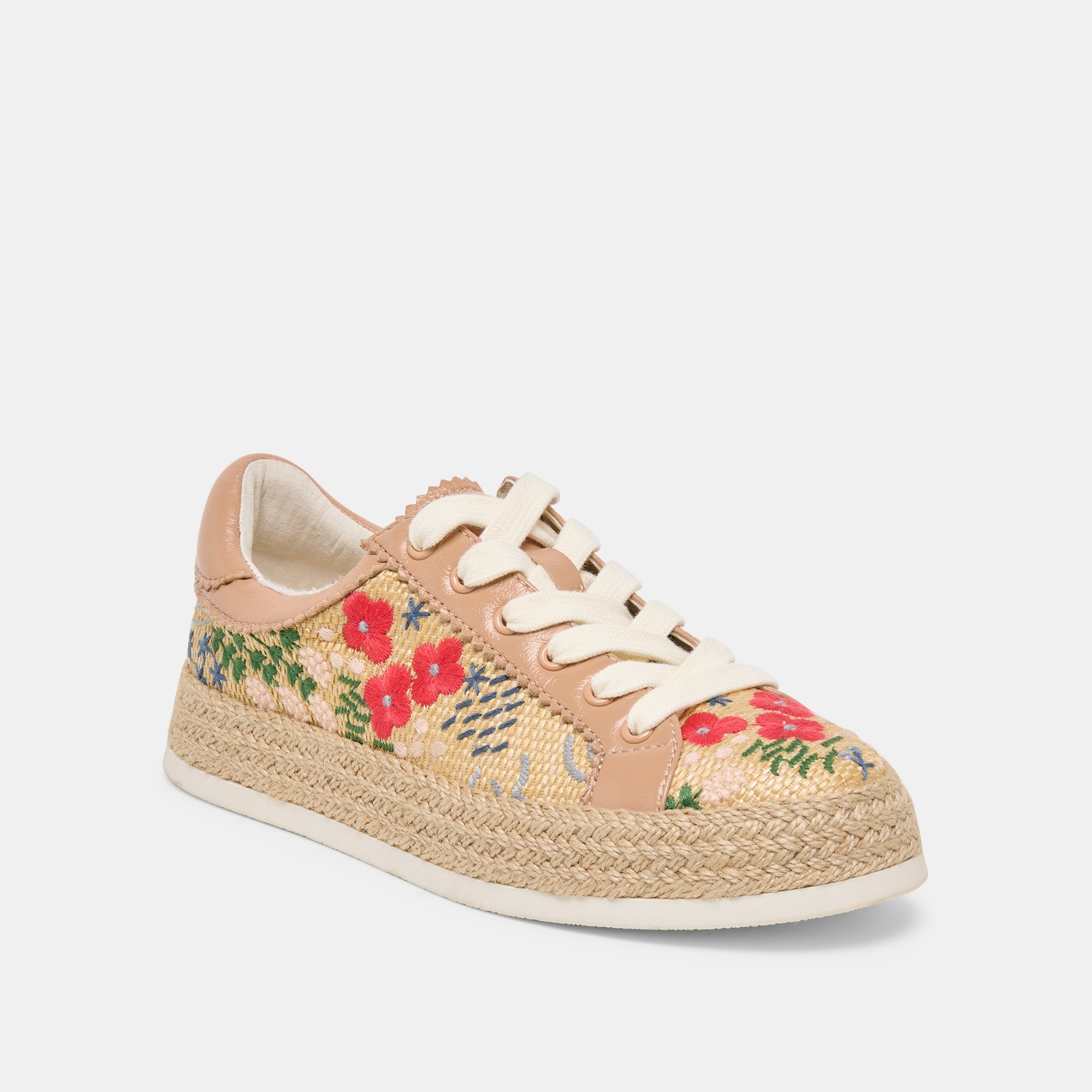 AZALIA SNEAKERS SAND FLORAL RAFFIA - Image 3