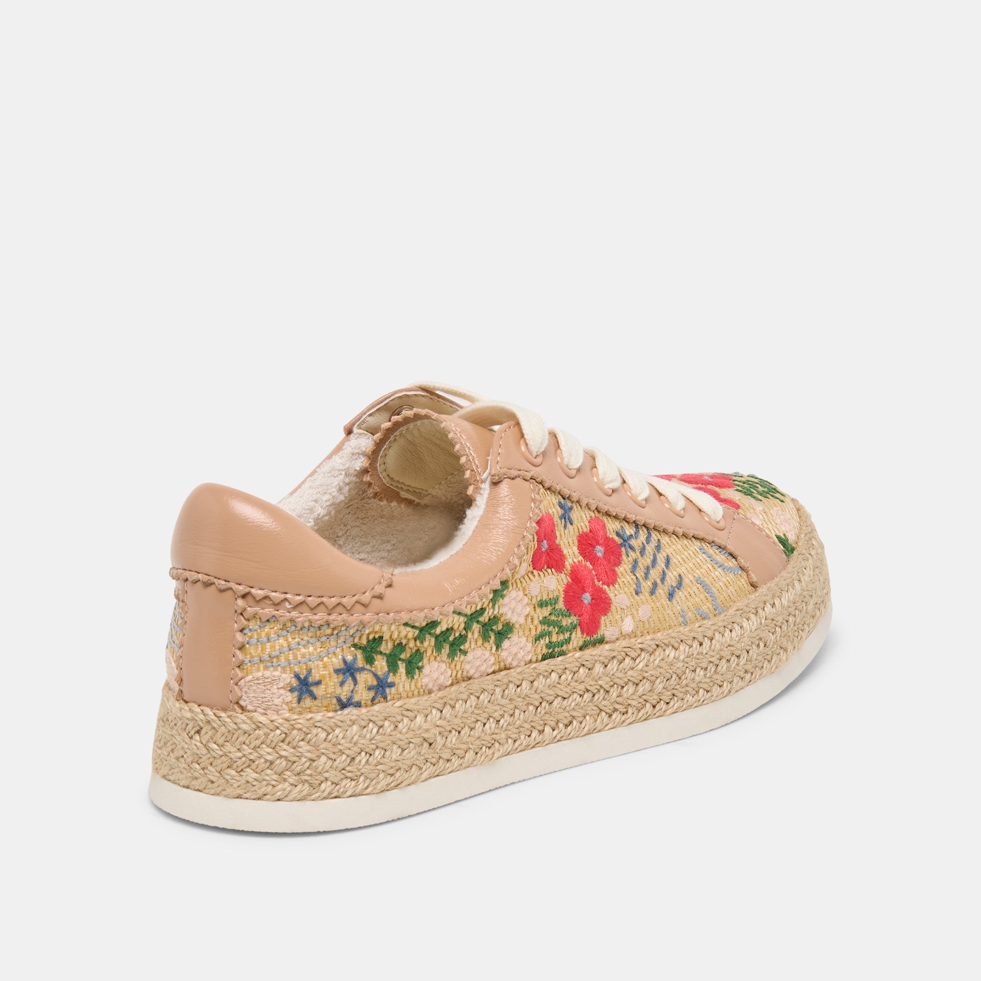 AZALIA SNEAKERS SAND FLORAL RAFFIA - Image 5