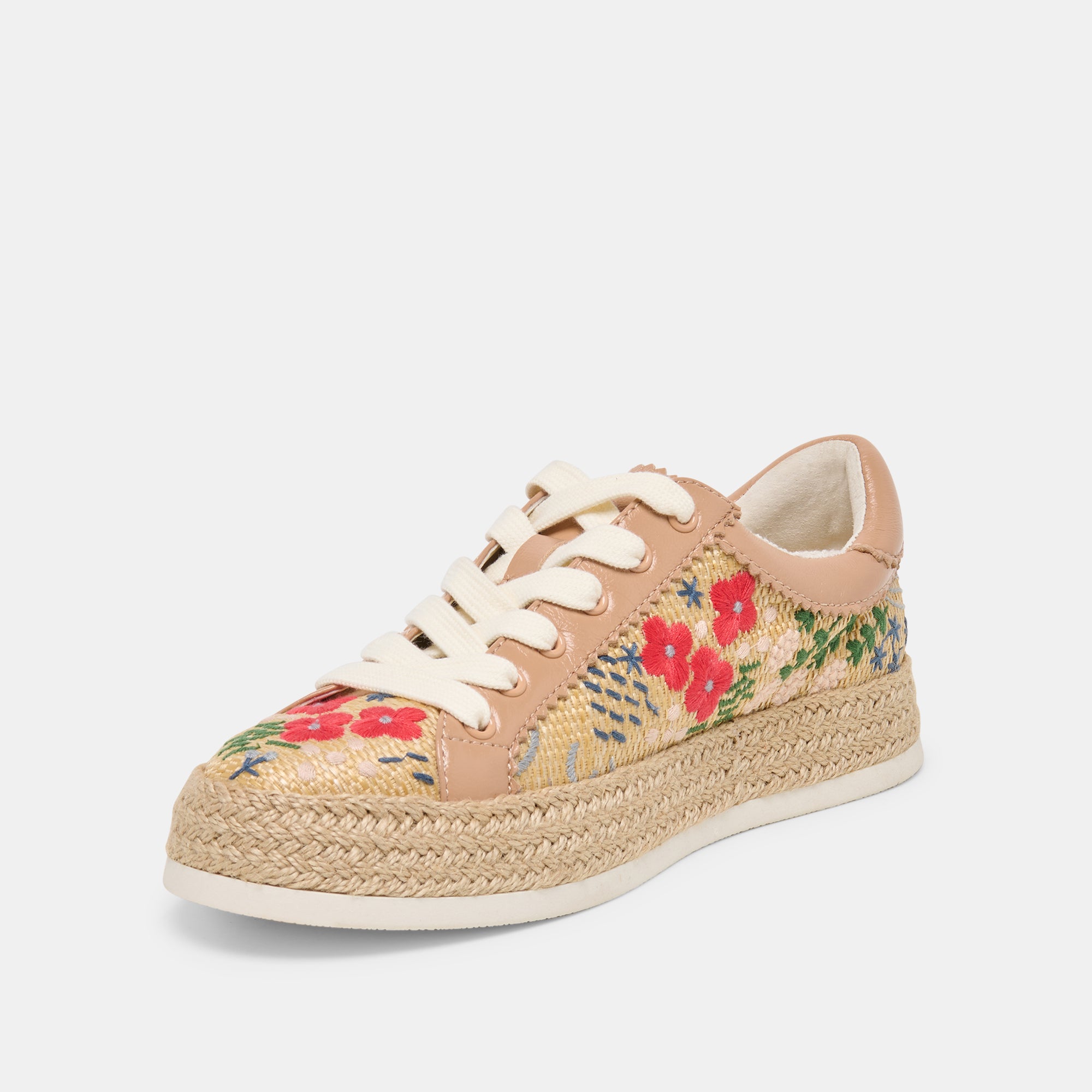 AZALIA SNEAKERS SAND FLORAL RAFFIA - Image 7
