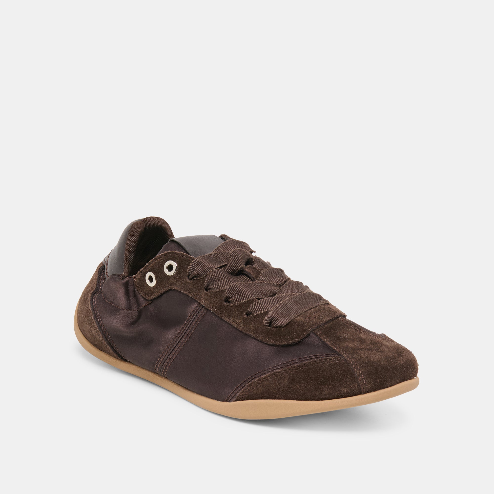DAKODA SNEAKERS DK BROWN SATIN - Image 2