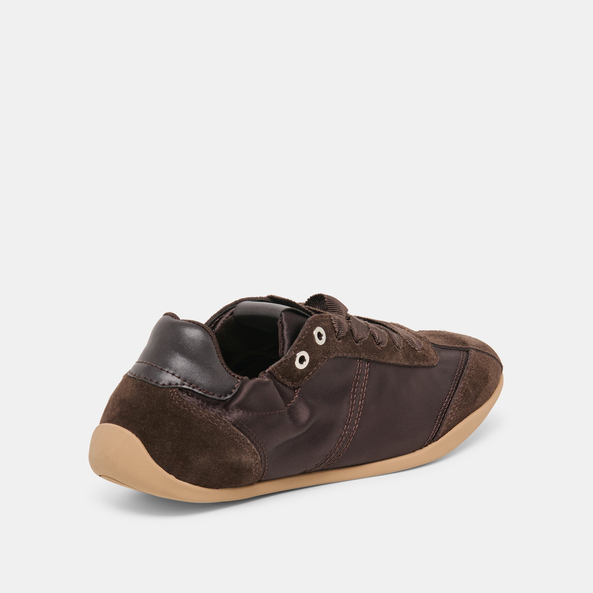 DAKODA SNEAKERS DK BROWN SATIN - Image 3