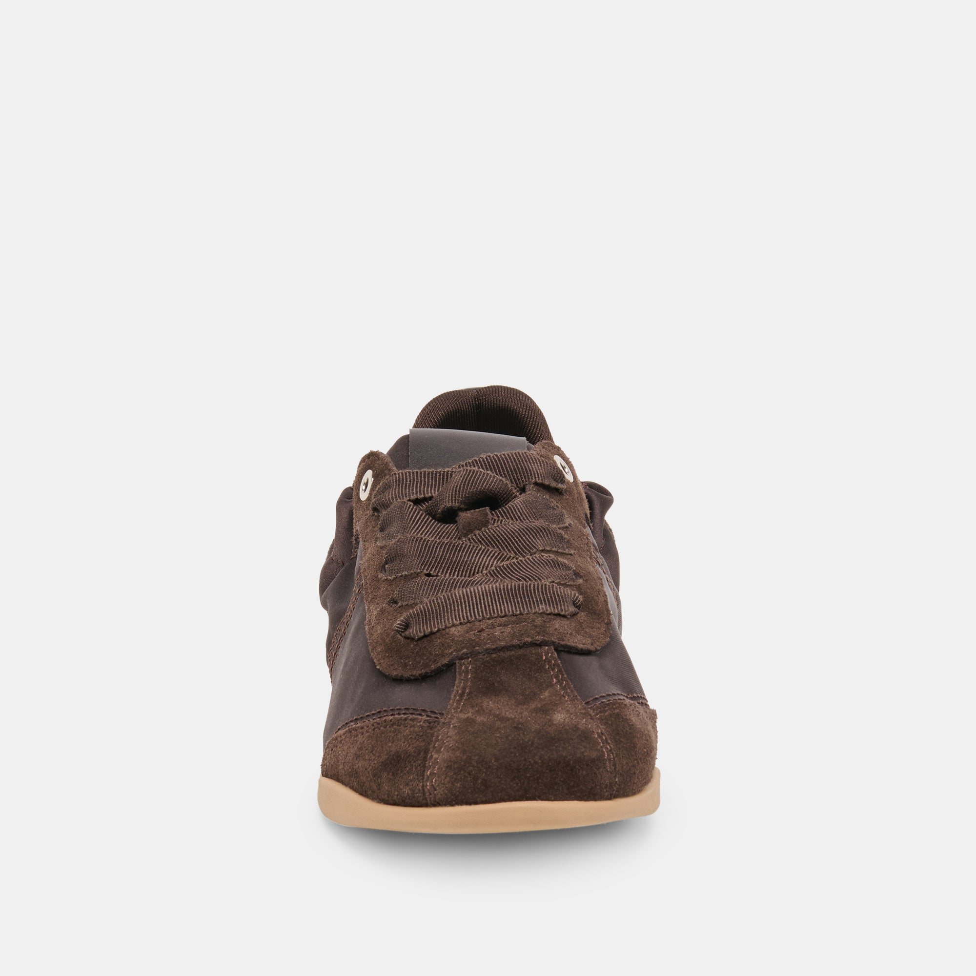 DAKODA SNEAKERS DK BROWN SATIN - Image 6