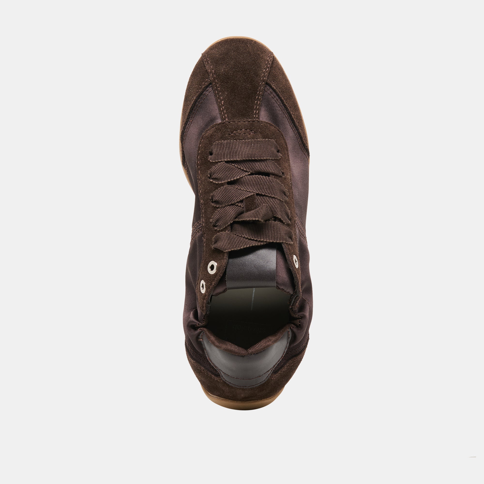 DAKODA SNEAKERS DK BROWN SATIN - Image 8