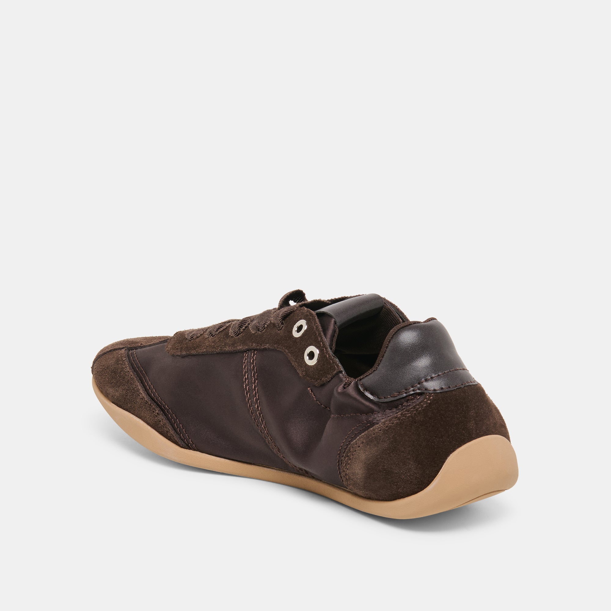 DAKODA SNEAKERS DK BROWN SATIN - Image 5