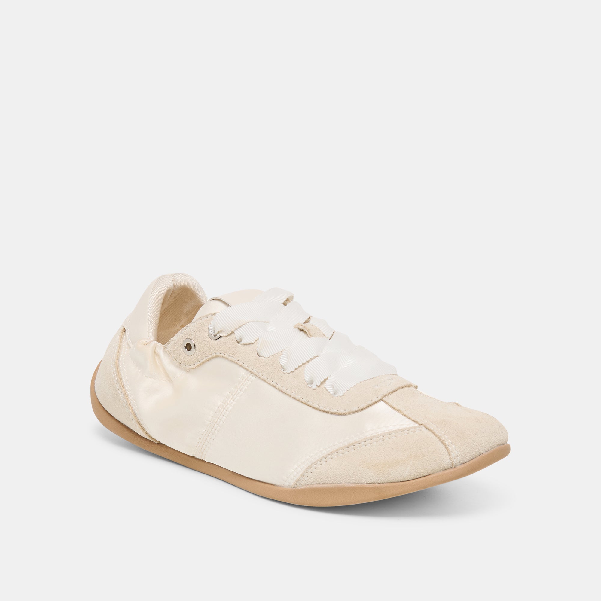 DAKODA SNEAKERS OFF WHITE SATIN - Image 3