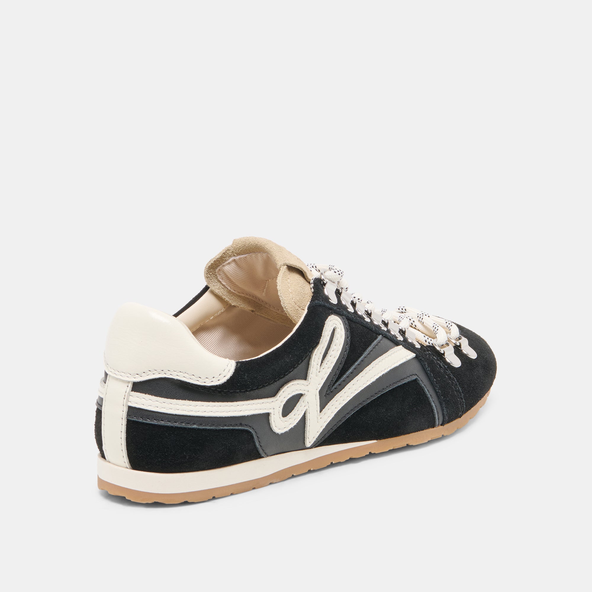 DEACON SNEAKERS BLACK WHITE SUEDE - Image 3