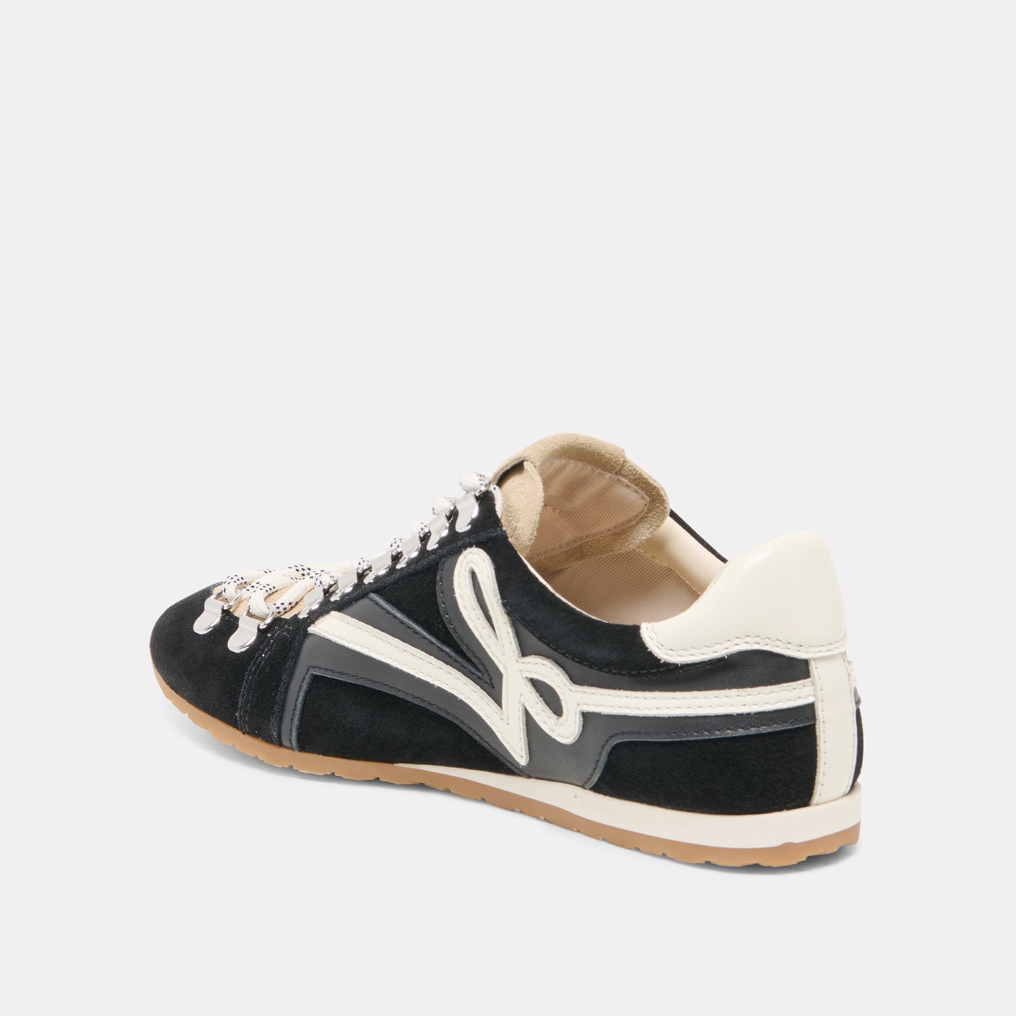 DEACON SNEAKERS BLACK WHITE SUEDE - Image 5