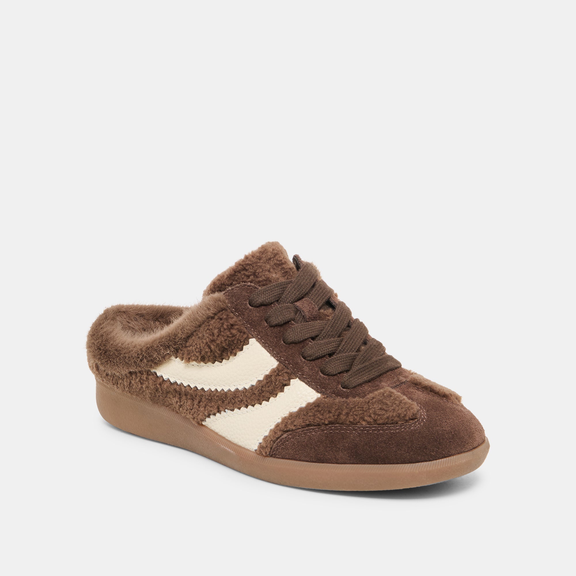 MERIT SLIDE PLUSH SNEAKERS DK BROWN PLUSH - Image 2