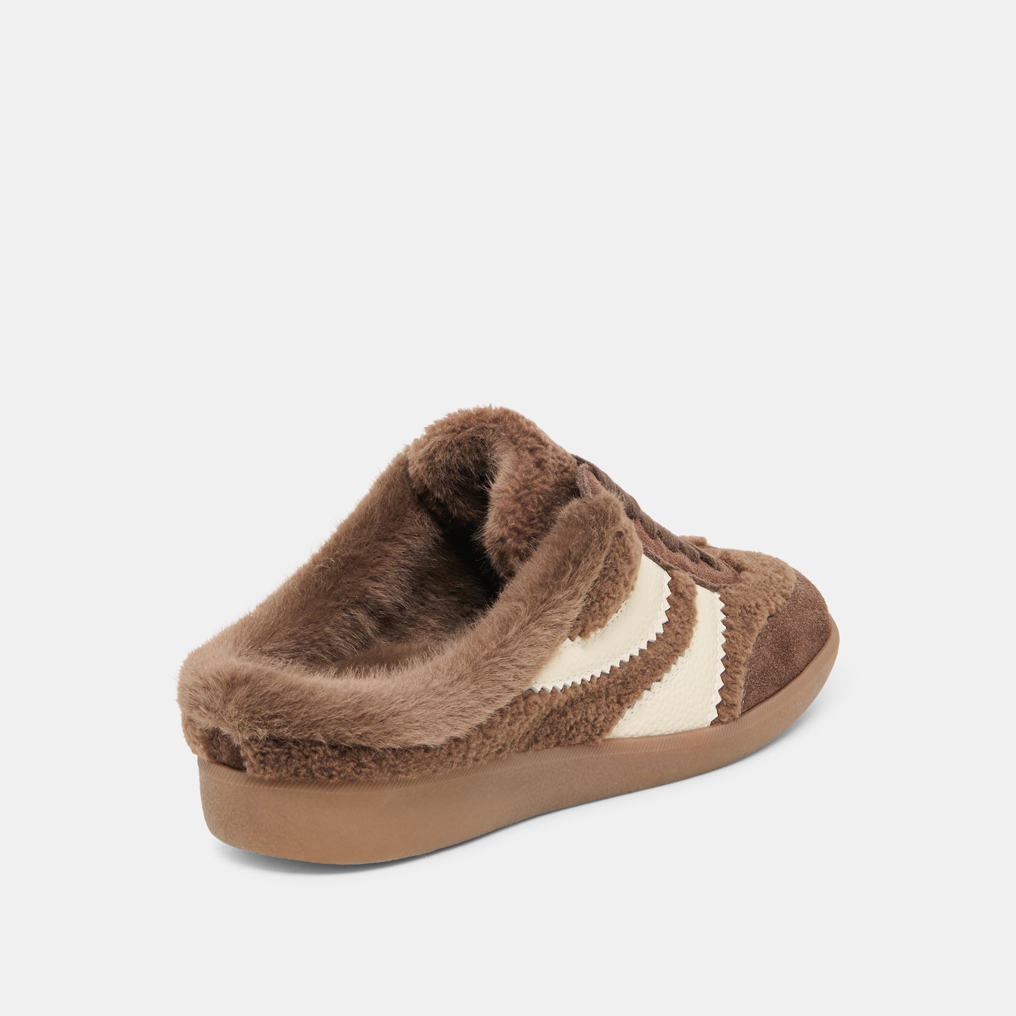 MERIT SLIDE PLUSH SNEAKERS DK BROWN PLUSH - Image 3