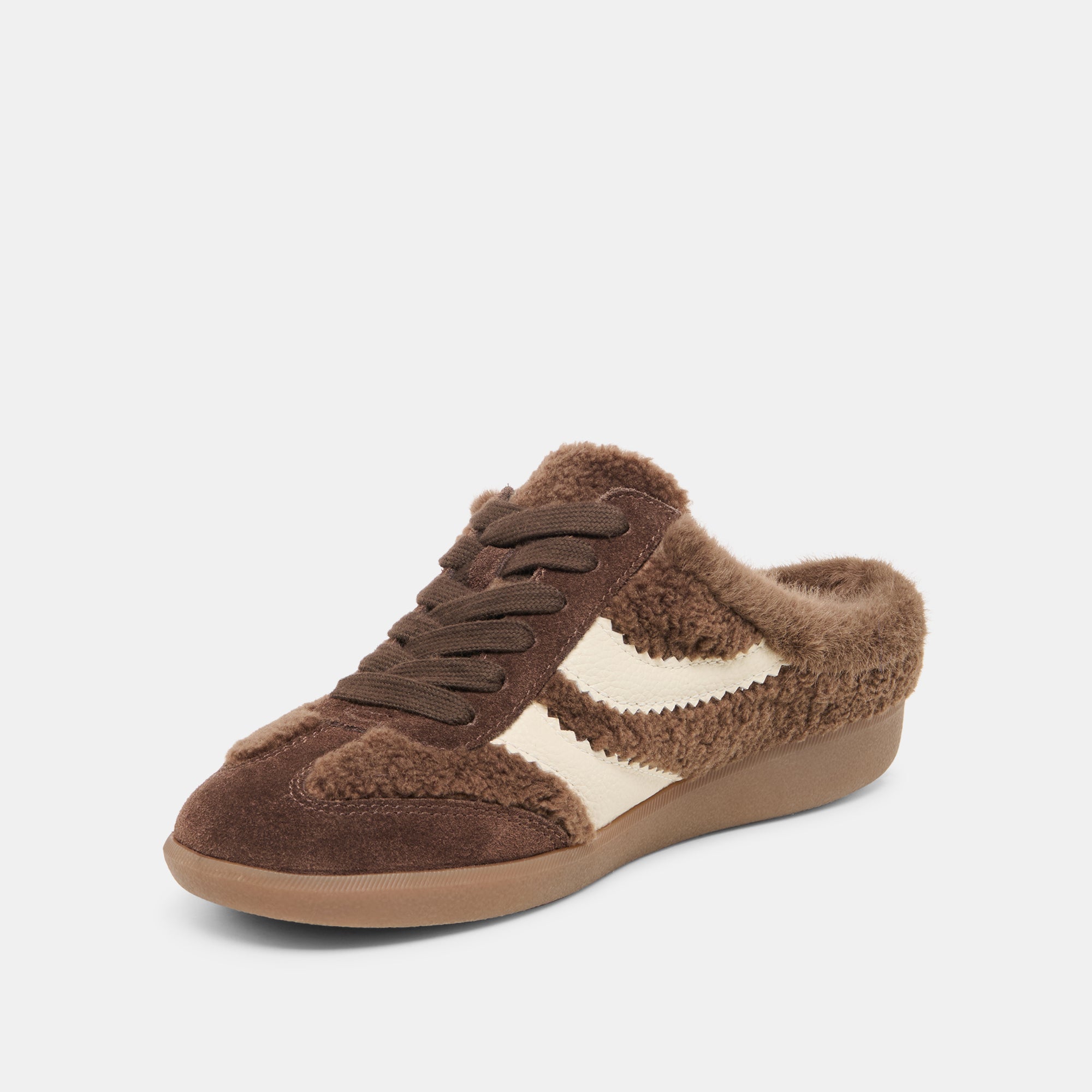 MERIT SLIDE PLUSH SNEAKERS DK BROWN PLUSH - Image 4