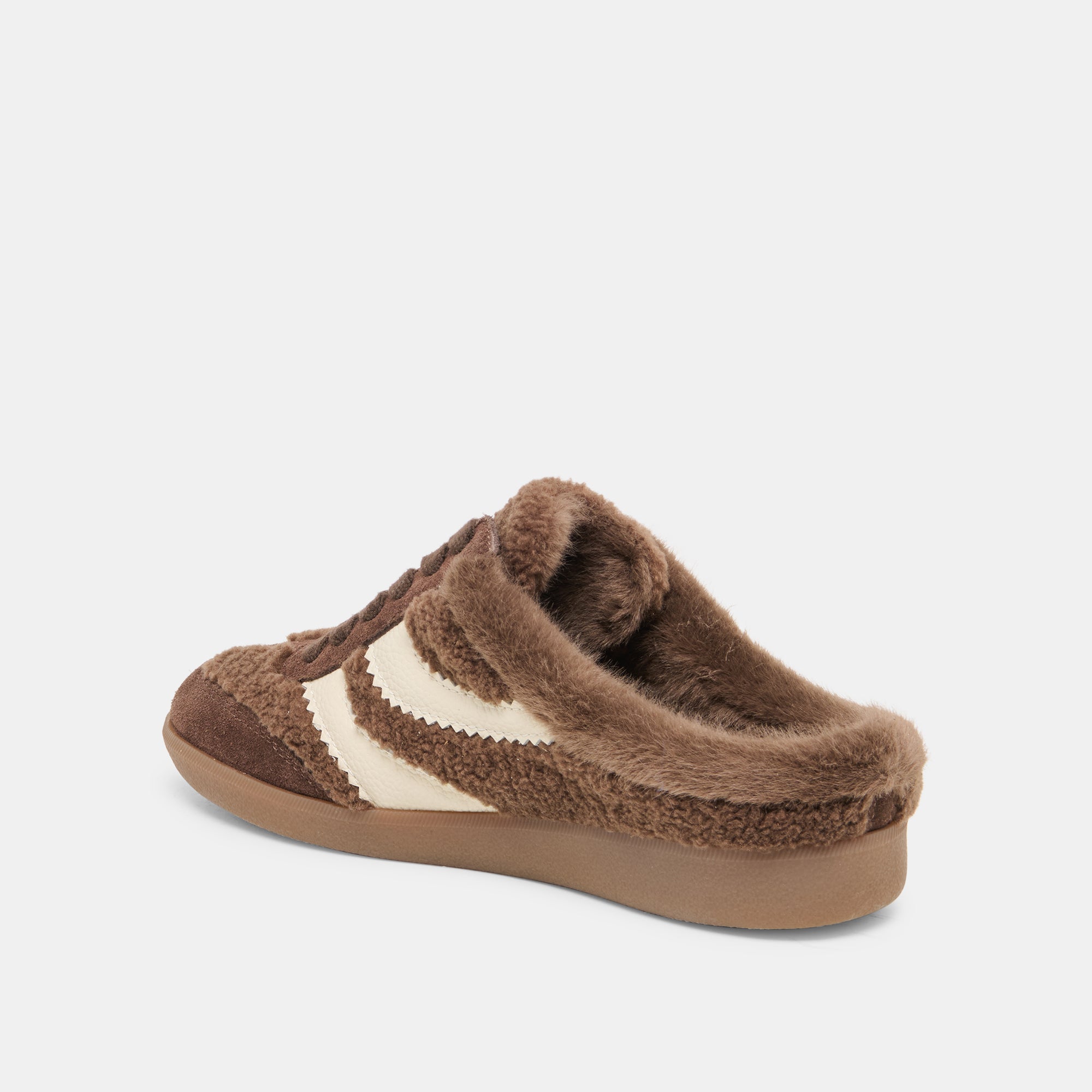 MERIT SLIDE PLUSH SNEAKERS DK BROWN PLUSH - Image 5
