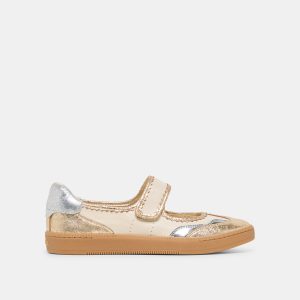 NANET SNEAKERS METALLIC MULTI LEATHER