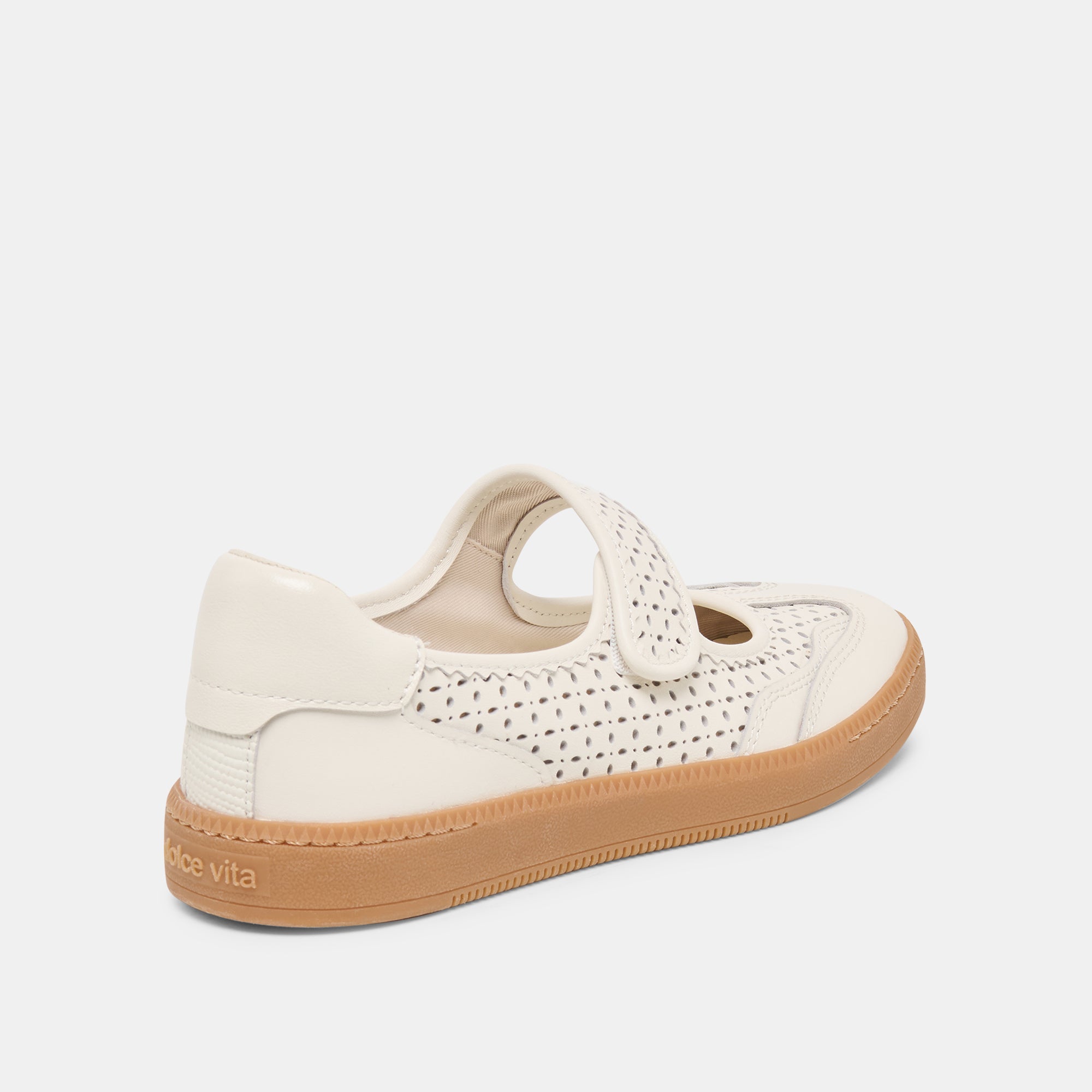 NANET SNEAKERS WHITE PERFORATED LEATHER - Image 5