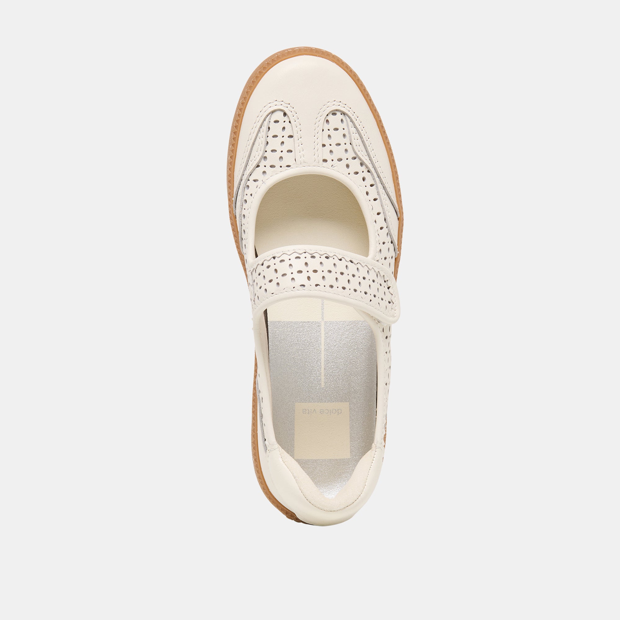 NANET SNEAKERS WHITE PERFORATED LEATHER - Image 10