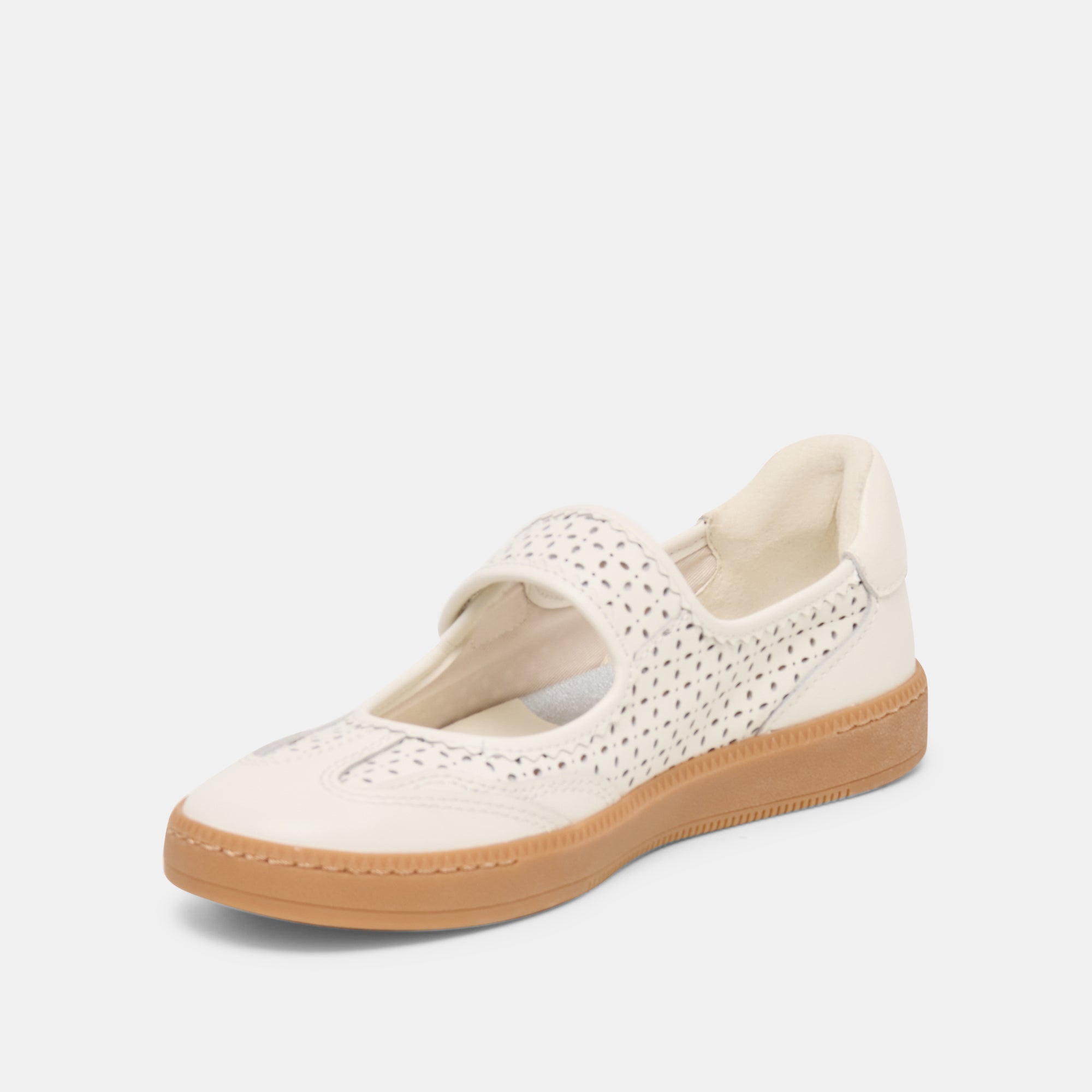 NANET SNEAKERS WHITE PERFORATED LEATHER - Image 6