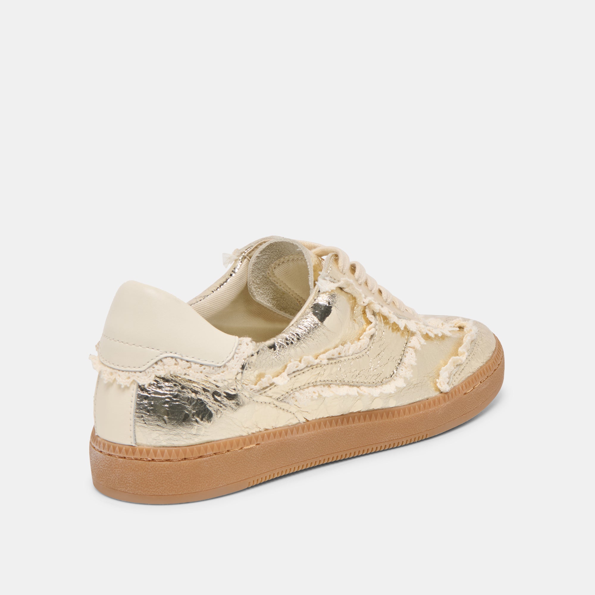 NOTICE LACE SNEAKERS PLATINUM DISTRESSED LEATHER - Image 4