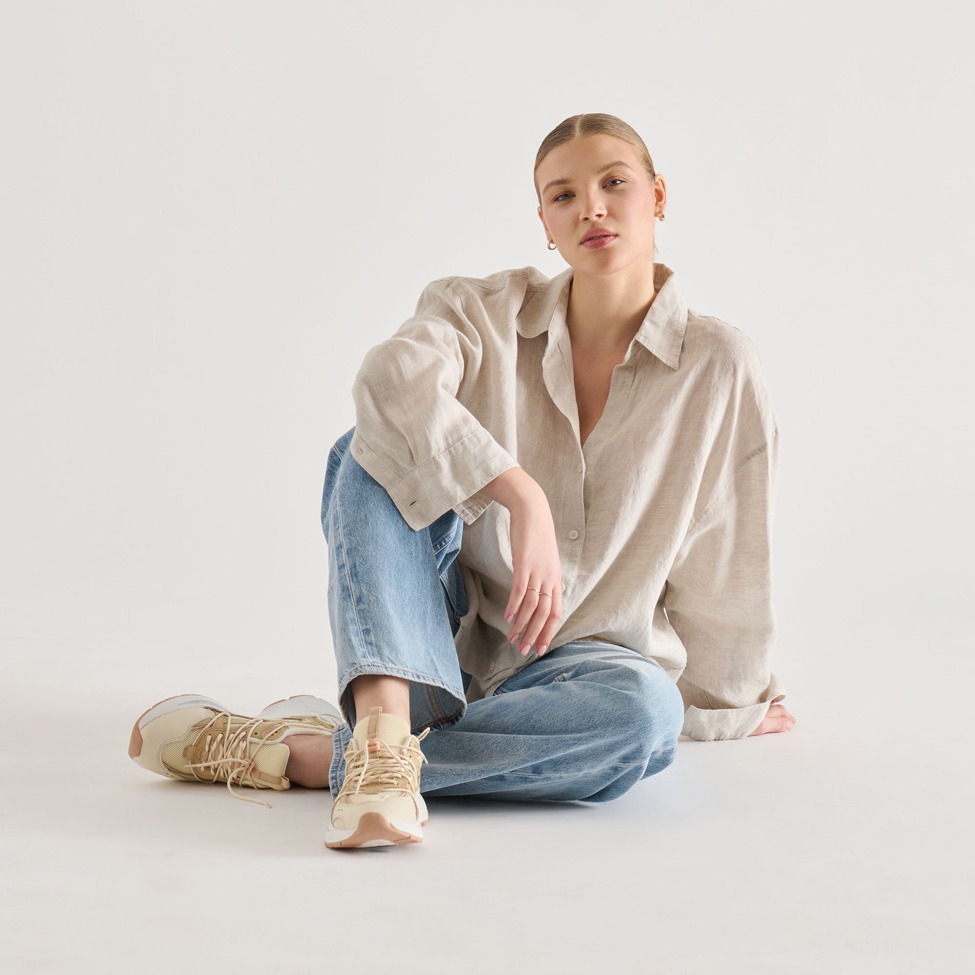 SELMAR SNEAKERS OFF WHITE LEATHER - Image 4