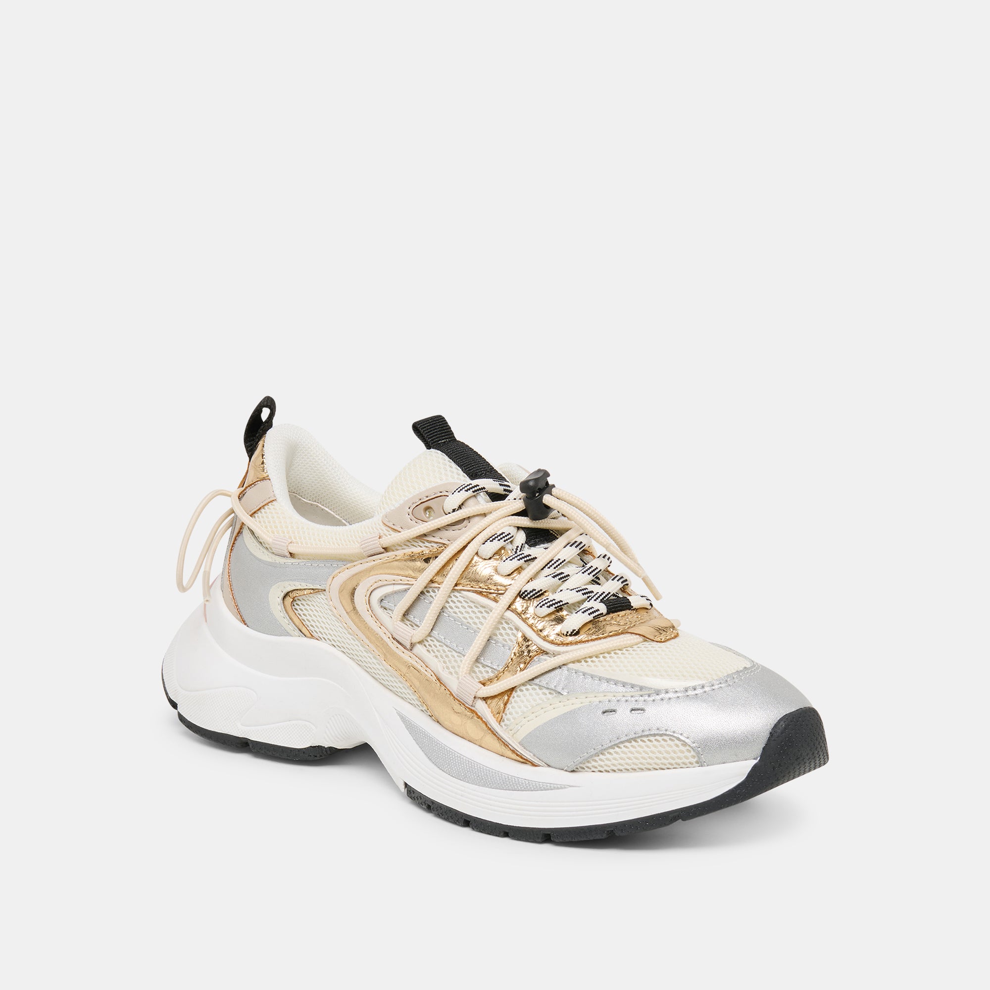 SELMAR SNEAKERS SILVER GOLD LEATHER - Image 2