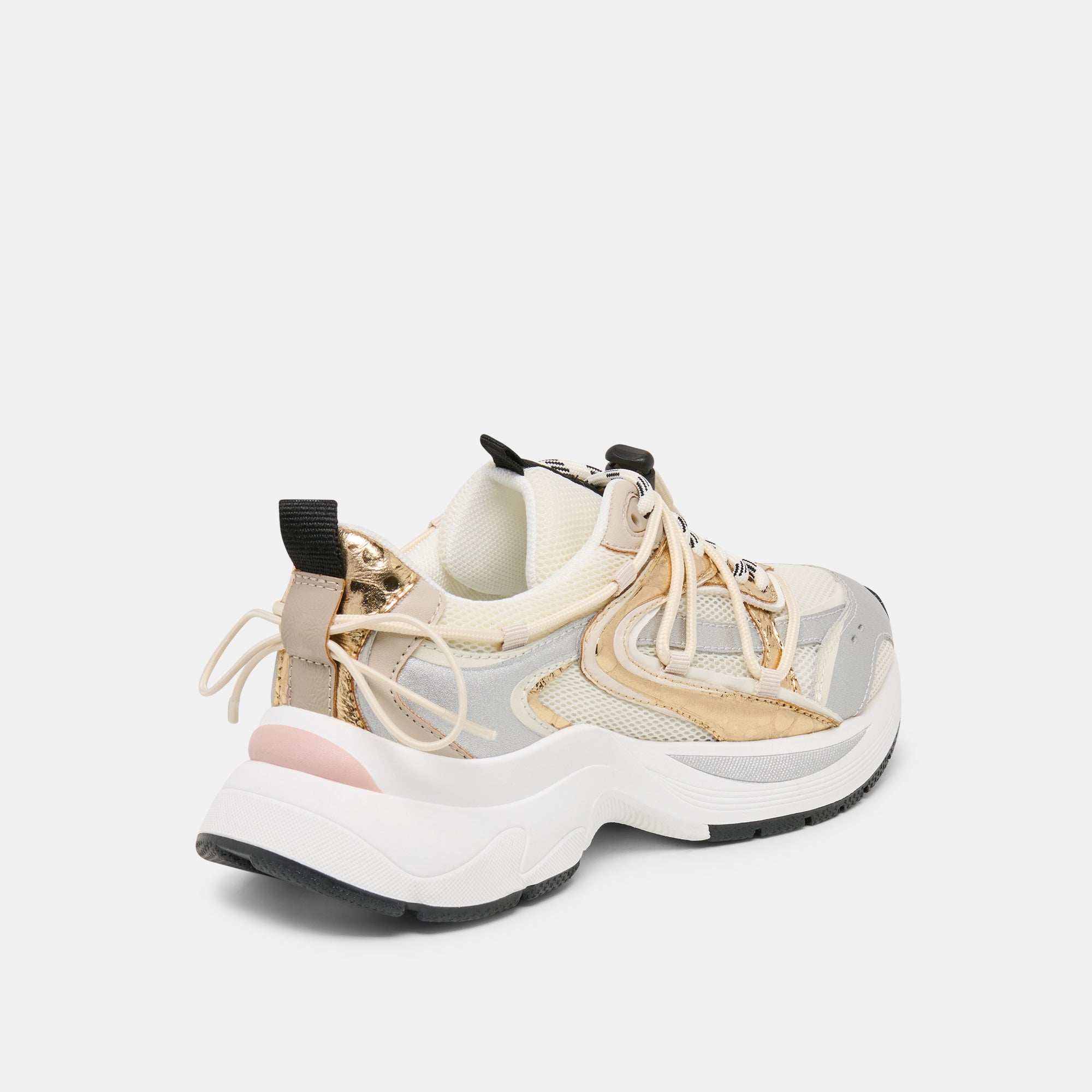SELMAR SNEAKERS SILVER GOLD LEATHER - Image 3