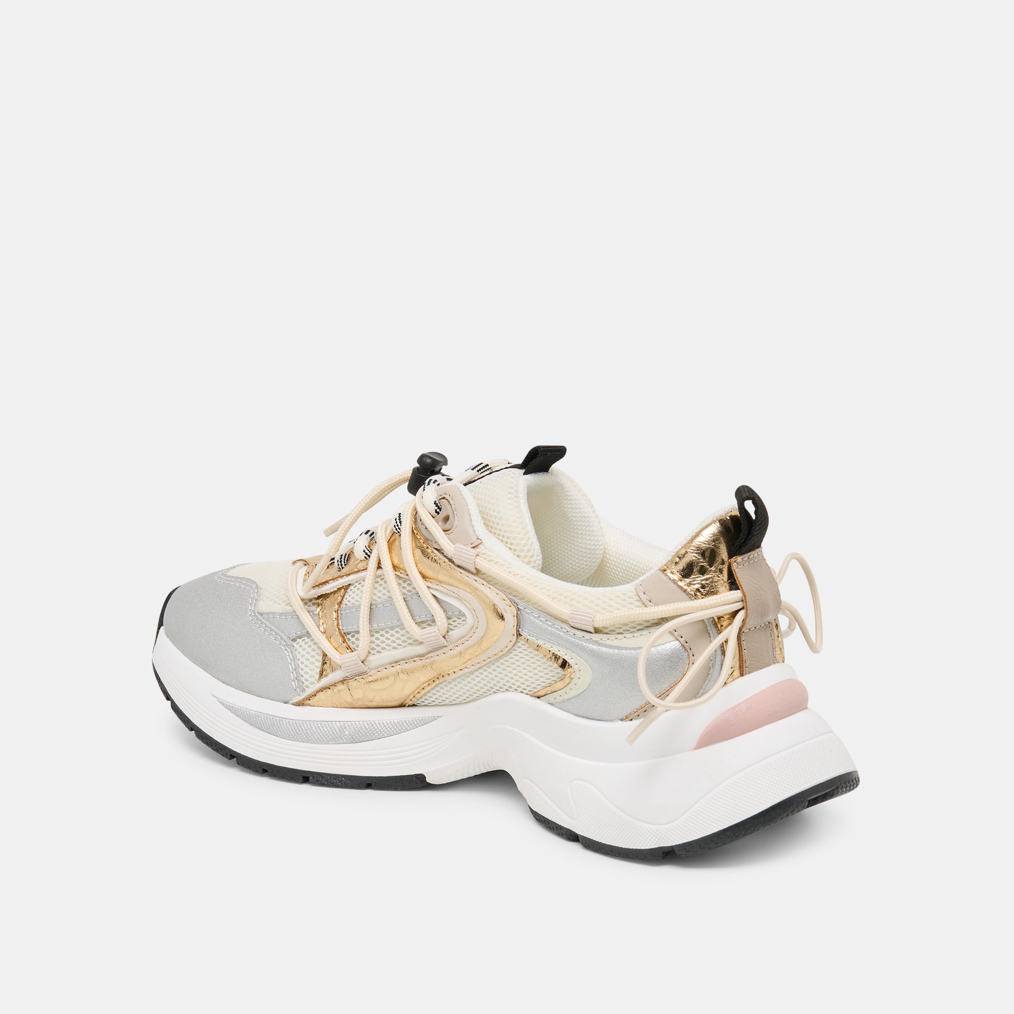 SELMAR SNEAKERS SILVER GOLD LEATHER - Image 5