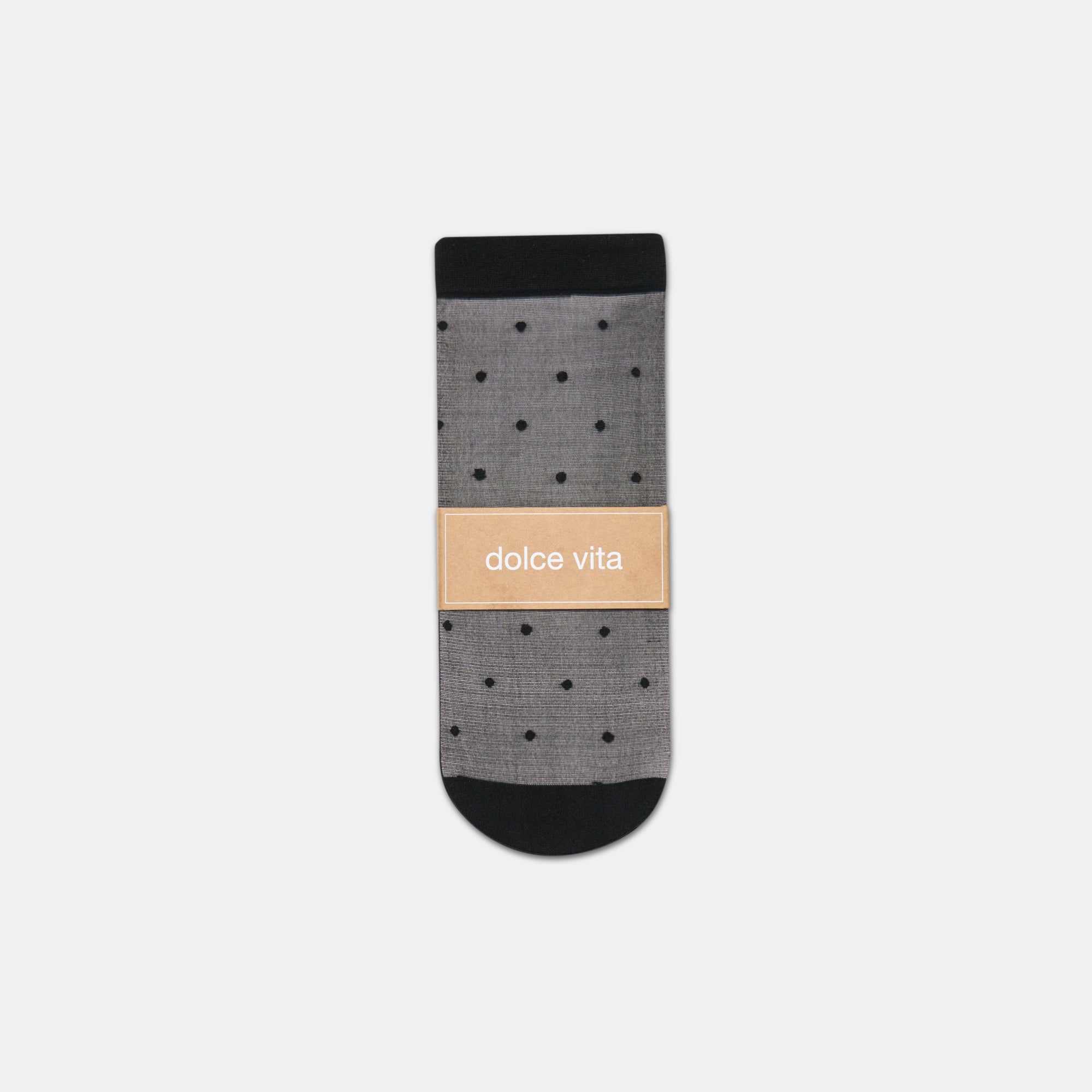 3 PACK DITSY DOT SHEER ANKLET SOCKS BLACK - Image 3
