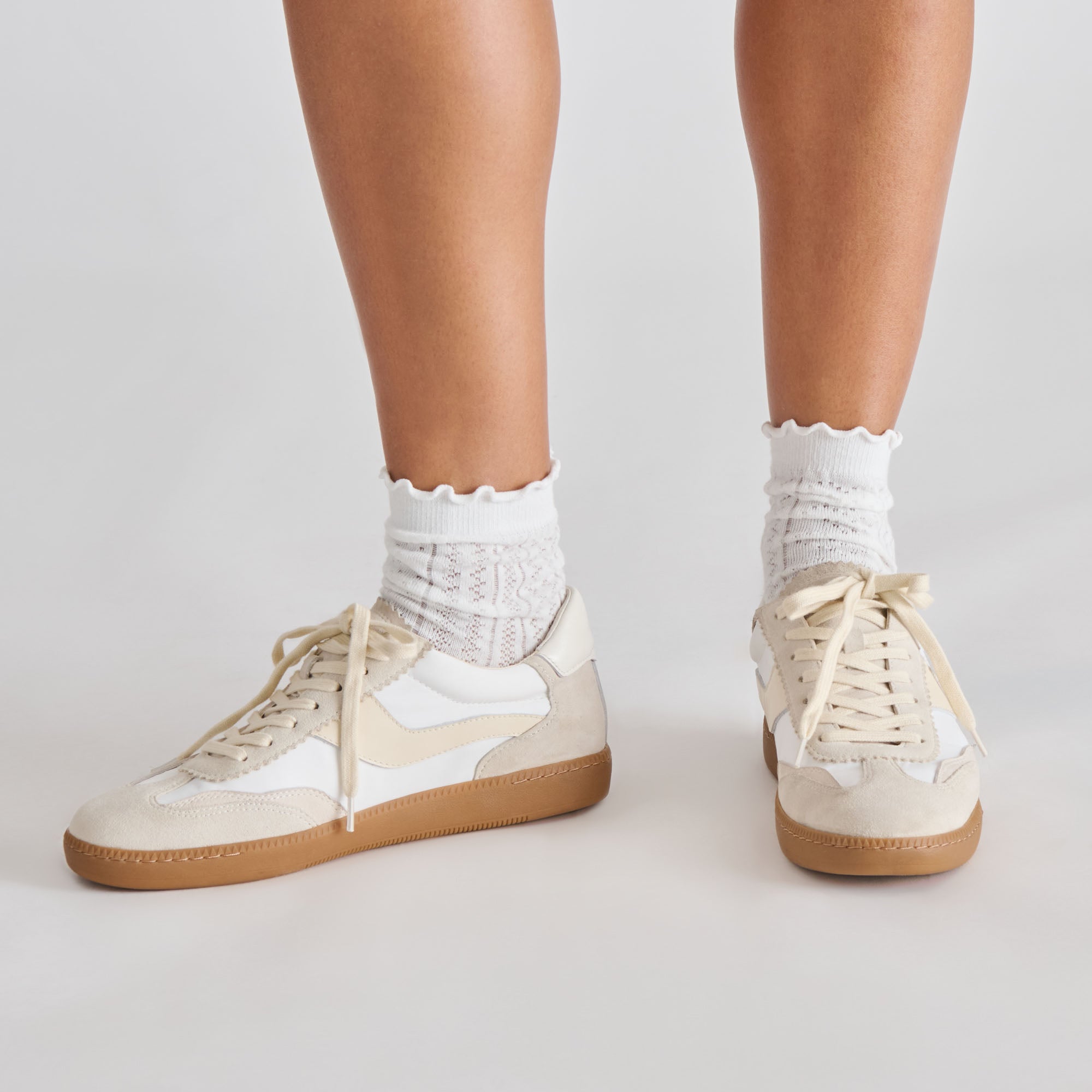 POINTELLE SOCKS WHITE - Image 3