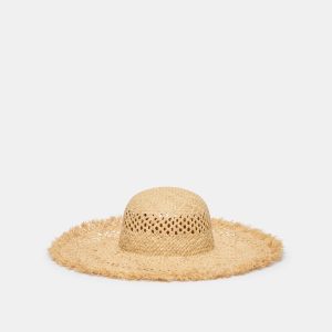 OPEN WEAVE SUNHAT TAN