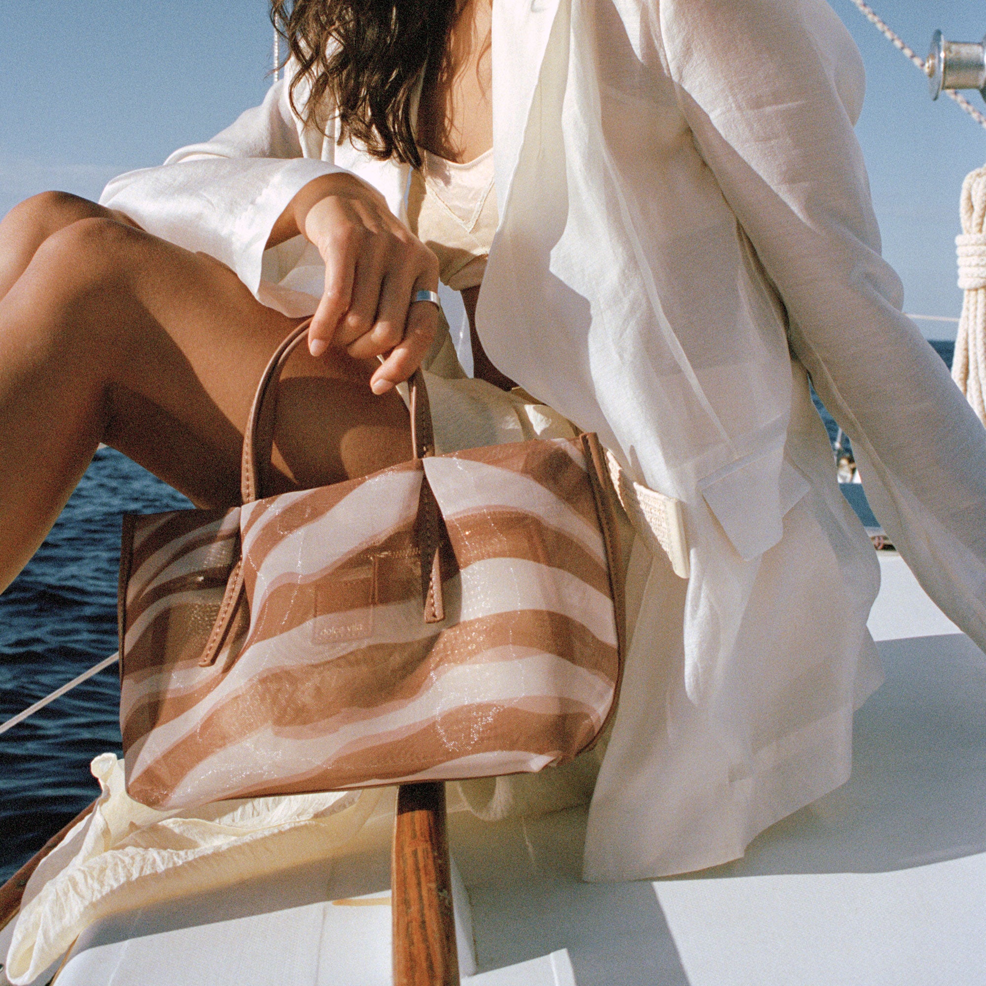 SELENE HANDBAG ZEBRA MESH - Image 2