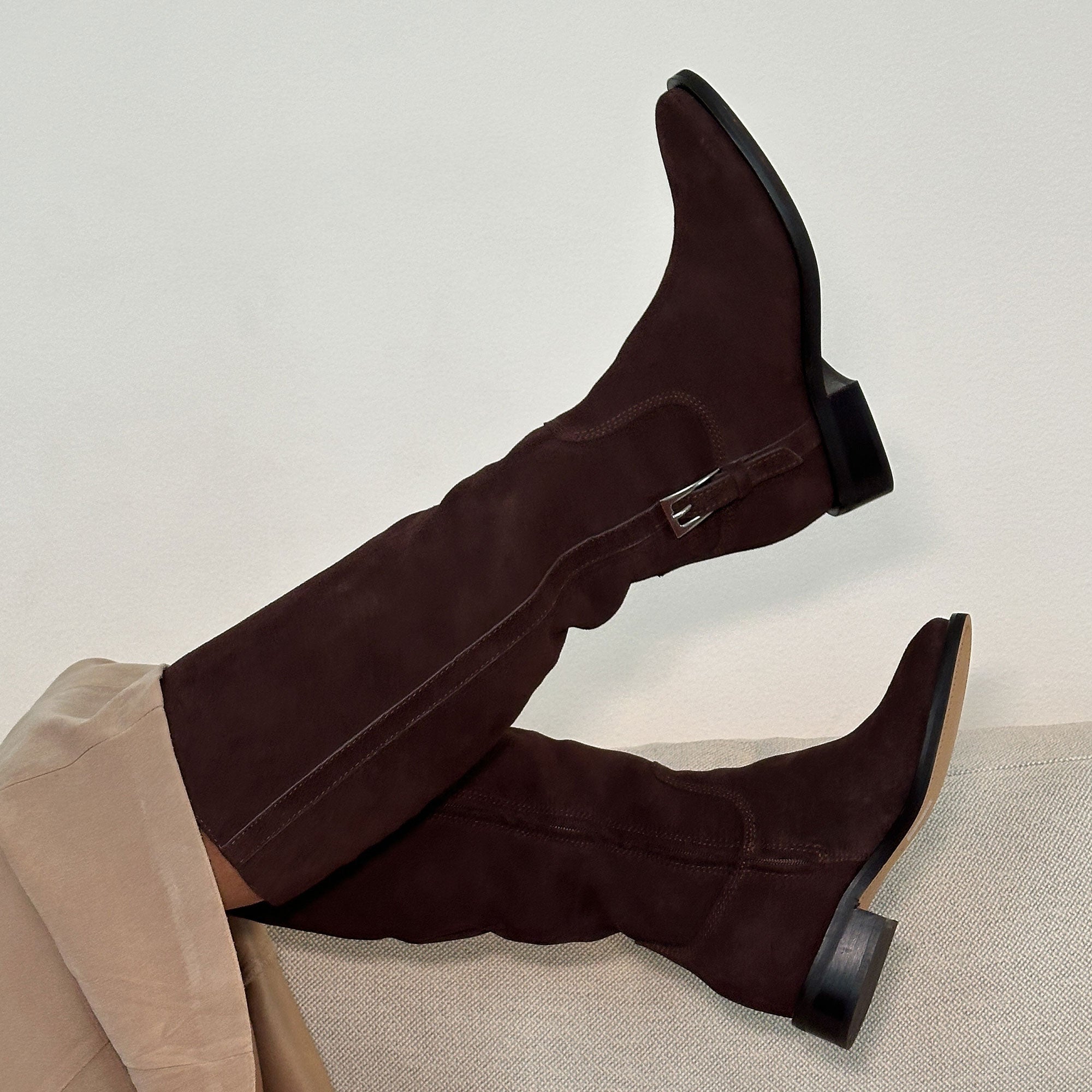 KILIAN H2O WIDE CALF BOOTS MAHOGANY SUEDE - Image 2