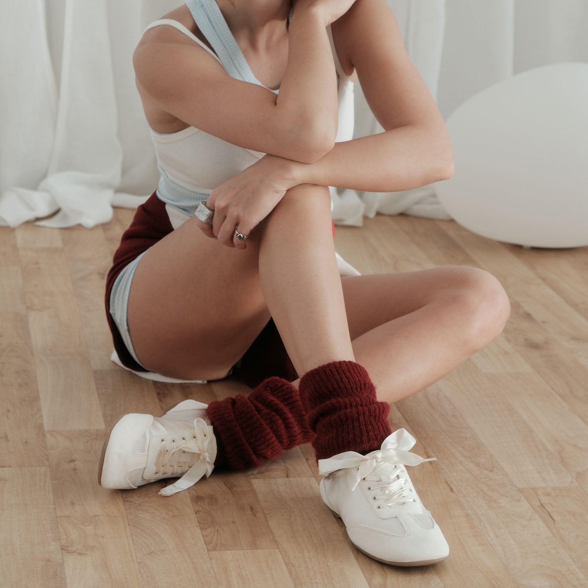 ITZY SNEAKERS VANILLA SATIN - Image 6