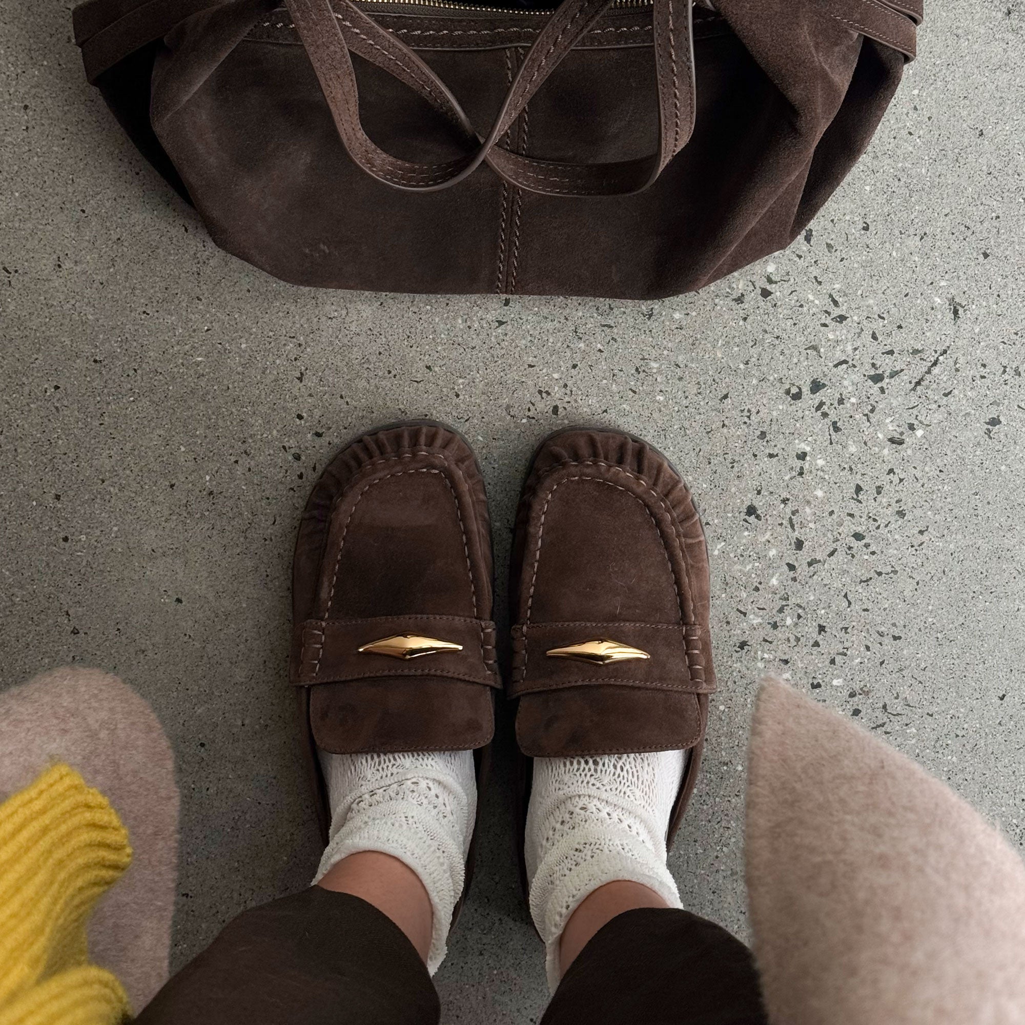 JODERO FLATS DK BROWN SUEDE - Image 2