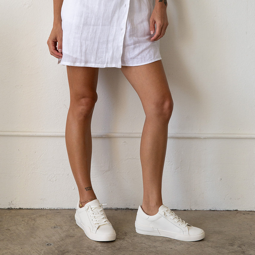 ZINA 360 SNEAKERS WHITE RECYCLED LEATHER - Image 4